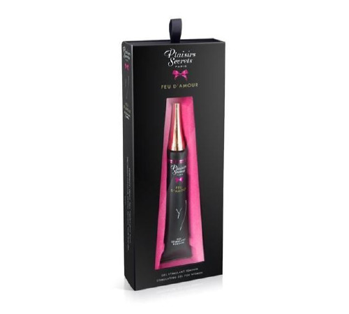 Стимулирующий гель для клитора Plaisirs Secrets Feu Damour (30 мл) разогревающий