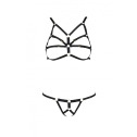 Комплект белья из стреп ARMANDA SET black S/M - Passion Exclusive