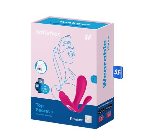 Двойной смарт-вибратор в трусики Satisfyer Top Secret+ Pink