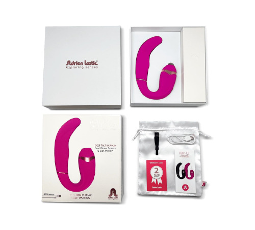 Вибратор с вакуумной стимуляцией клитора Adrien Lastic My G (Pink)