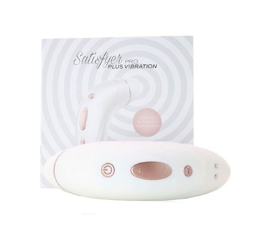 Вакуумный клиторальный стимулятор Satisfyer Pro 1+ с вибрацией
