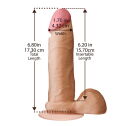 Фалоімітатор Doc Johnson The Realistic Cock 6 inch White – ULTRASKYN, Vack-U-Lock, діаметр 4,3 см