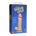 Фалоімітатор Doc Johnson The Realistic Cock 6 inch White – ULTRASKYN, Vack-U-Lock, діаметр 4,3 см