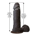 Фаллоимитатор Doc Johnson The Realistic Cock 6 inch Black - ULTRASKYN, Vac-U-Lock, диаметр 4,3см