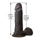 Фалоімітатор Doc Johnson The Realistic Cock 6 inch Black - ULTRASKYN, Vac-U-Lock, діаметр 4,3 см