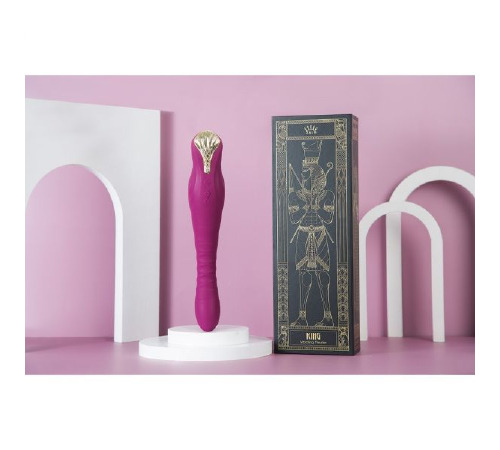 Вибромассажер с фрикциями и управлением со смартфона  ZALO KING, Velvet