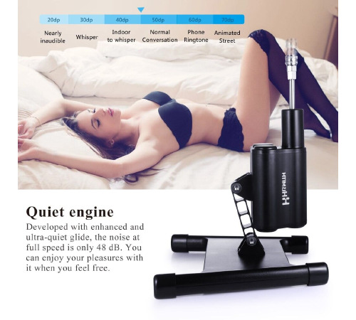 Смарт секс-машина Hismith AK-03 Sex Machine APP з фалоімітатором, особливо стійка, не потребує склад