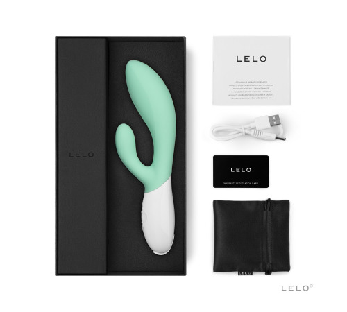 Вибратор-кролик LELO Ina 3 Seaweed, 10 режимов вибрации, мощный мотор