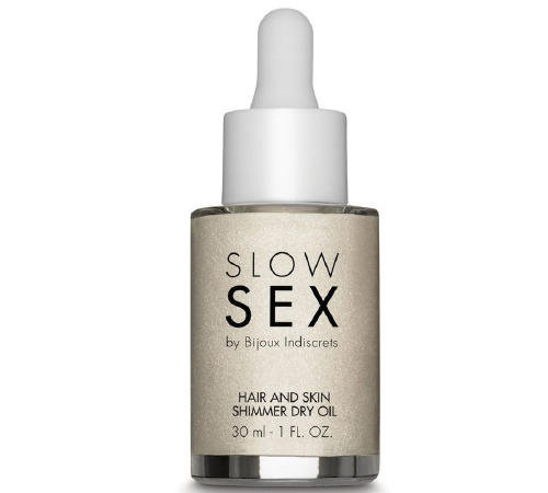 Суха олія для тіла та волосся Slow Sex by Bijoux Indiscrets
