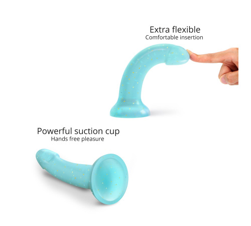 Фалоімітатор з блискітками Love To Love DILDOLLS - NIGHTFALL, ультрам’який