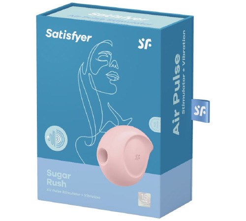 Вакуумный клиторальный стимулятор с вибрацией Satisfyer Sugar Rush Rose