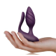 Анально-вагінальний вібратор для пар Rocks Off Cocktail Purple, пульт ДК