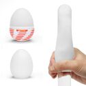 Мастурбатор-яйцо Tenga Egg Tube, рельеф с продольными линиями
