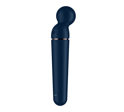 Вибромассажер Satisfyer Planet Wand-er Blue/Rosegold, очень мощный, беспроводной