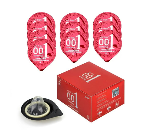 Ультратонкие презервативы Double Benefit 0.01 Air Thin, Красные 10шт, разогревающий эффект