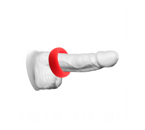 Ерекційне кільце нове оксамитовий силікон вн.діам 44 мм, Червоний