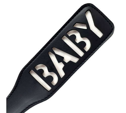 Шльопилка BDSM Baby, Чорно/Біла
