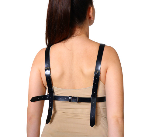 Кожанная портупея - браллет Inessa, натуральная кожа, размер XS-M