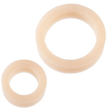 Набор эрекционных колец Doc Johnson Platinum Premium Silicone - The C-Rings - White