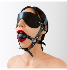 Кляп - маска Art of Sex Deymon, с пластиковым шаром