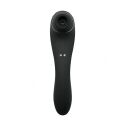 Вакуумный стимулятор с вибрацией Wooomy Smoooch Black Clitoral Suction & Vibration