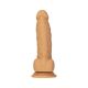 Фалоімітатор ADDICTION Dual Density Silicone Dildo Caramel 8″, присоска, діаметр 4,3 см, віброкуля