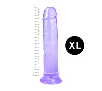 Гелевий реалістичний фалоімітато Denis розмір XL, Довжина 21,5 см, Діаметр 4.4 см, Бузковий