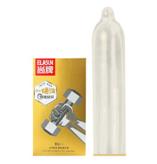 Презервативы с эффектом проолонгации, увеличенным количеством смазки Elasun Iron Man, золотистые10шт