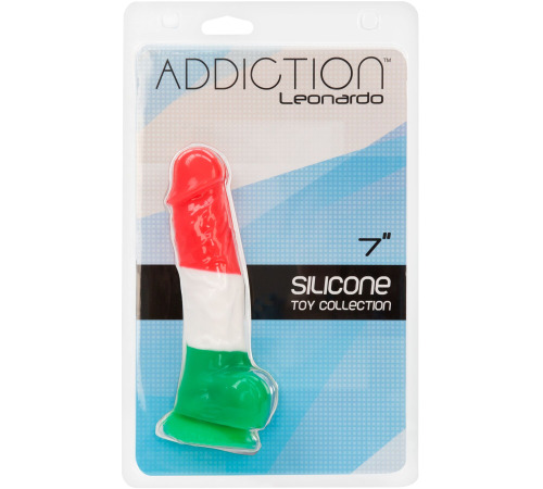 Кольоровий фалоімітатор ADDICTION - LEONARDO - 7 