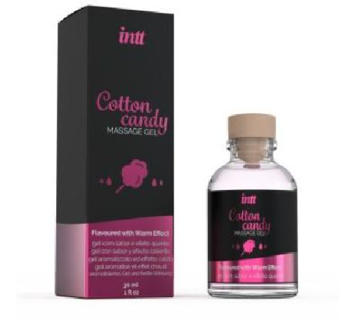 Массажный гель для интимных зон Intt Cotton Candy (30 мл) разогревающий
