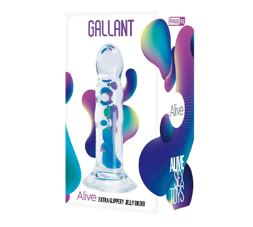 Прозрачный фаллоимитатор Alive Gallant Jelly Dildo