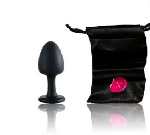 Анальная пробка Dorcel Geisha Plug Diamond M с шариком внутри, создает вибрации, макс. диаметр 3,2см