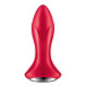 Анальная смарт-вибропробка с жемчужным массажем Satisfyer Rotator Plug 1+ Red