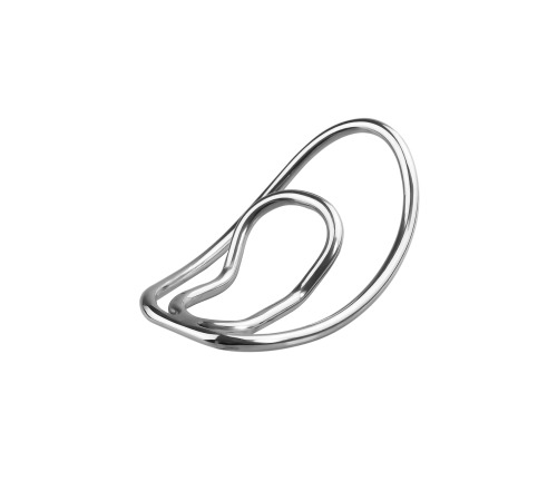 Металлическое кольцо для пениса и машонки, Серебро