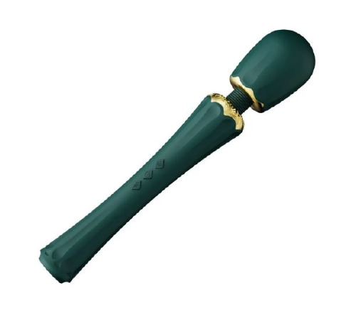Вибратор микрофон с насадками Zalo Kyro Wand Turquoise Green