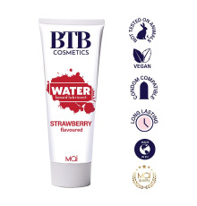 Змазка на водній основі BTB FLAVORED STRAWBERRY з ароматом полуниці (100 мл)