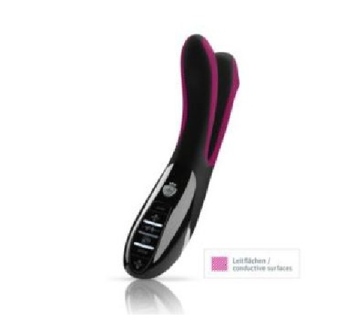 Вібратор подвійний з електростимуляцією Mystim Tingling Aparte eStim Black, міостімулятор