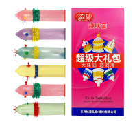 Презервативи з вусиками і шипами з ароматом троянди Extra Sensitive 6 шт