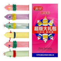 Презервативы с усиками и шипами с ароматом розы Extra Sensitive 6 шт