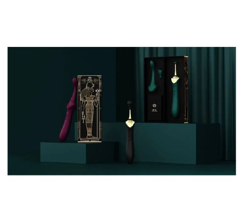 Вібратор двосторонній універсальний Zalo Bess із насадками Black