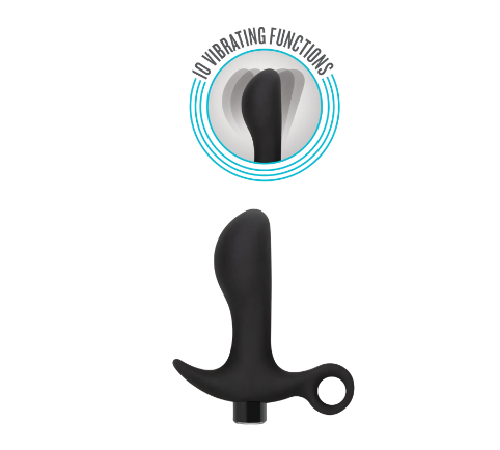 Анальна пробка Blush Anal Adventures Platinum Silicone Vibrating Pros