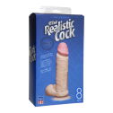 Фаллоимитатор Doc Johnson The Realistic Cock 8 inch White - ULTRASKYN, Vack-U-Lock, диаметр 5,1см