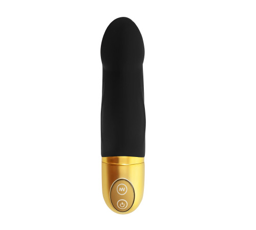 Вібратор Dorcel Real Vibration S Gold 2.0, діаметр 3,7см, перезаряджається, для точки G
