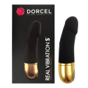 Вибратор Dorcel Real Vibration S Gold 2.0, диам 3,7см, перезаряжаемый, для точки G