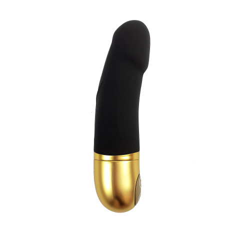 Вібратор Dorcel Real Vibration S Gold 2.0, діаметр 3,7см, перезаряджається, для точки G