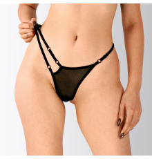 Прозрачные трусики Ruby, XS-M, цвет Черный