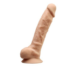 Фаллоимитатор SilexD Vetus Flesh (MODEL 1 size 8in), двухслойный, силикон+Silexpan, диаметр 4,2см