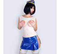 Сексуальный костюм стюардессы Алания с прорезями