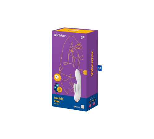 Вибратор кролик Satisfyer Double Flex White