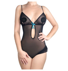 Эротическое боди с прорезями Эмилия